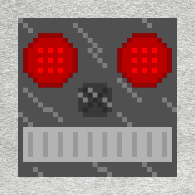 Robot face pixel by ManicWax